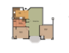 Dunwich Floor Plan 2 bd 1 bath 2 Bedroom 1 Bath